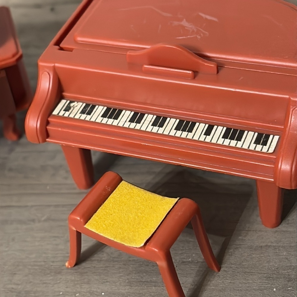 VINTAGE Plastic furniture for living room/dollhouse, JEAN W. Germany 70s - Picture 8 of 16